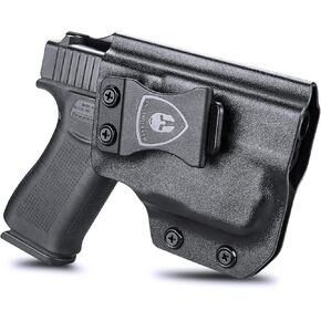 WARRIORLAND Compatible with Glock 43 w/TLR-6 Holster, IWB Kydex Holster Fit G43 / G43X w/TLR6 Laser Light - Not Fit MOS, Inside Waistband Holster, Adj. Cant & Retention, Right/Left Hand Option
