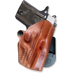 Premium Leather Paddle Holster OWB with Open Top for, Sigg P938 9mm 3" Barrel, R/H Draw, Brown Color #1098#