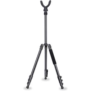 Shooting Tripod Hunting Rest V Yoke Shooting Sticks with 360° Rotate Height Adjustable 7"- 69" Aluminum Portable Shooting Stick Tripod for Hunting, Shooting, and Outdoors