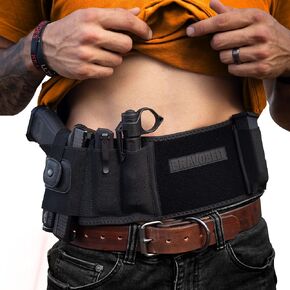Laser Fit Edition - Belly Band Holster for Lasers, Olight, Streamlight TLR Systems - for Men & Women