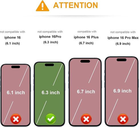 KIHUWEY Crossbody Wallet Case for iPhone 16 Pro, Zipper Pocket Case with Card Holder, PU Leather RFID Blocking Protective Cover Case with Kickstand Detachable Wrist Strap Lanyard 6.3" (Brown) in Kuwait