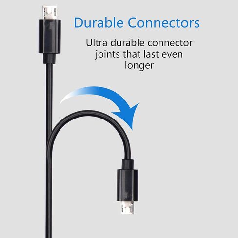 CERRXIAN 0.5m 4 in 1 Multi Micro USB Charging Y Cable, USB 2.0 A Male to 4 Micro USB Male Splitter Data Sync & Charging Cable(White)(4micro) in Saudi Arabia