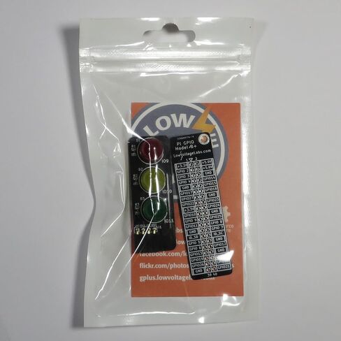 Low Voltage Labs – Pi Traffic Light and GPIO Plus Reference Board Combo Pack for The Raspberry Pi A+, B+, 2, 3, 3B+ and 4 in Saudi Arabia