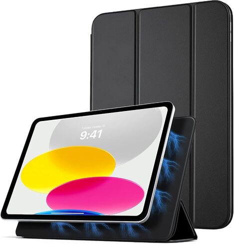 TiMOVO Magnetic Case for iPad 10th Generation 2022, iPad 10.9 inch Case, Slim Smart Folio, Magnetic Rebound Stand Leather Cover Case for iPad 10, Auto Wake/Sleep, Abyss Blue in Kuwait