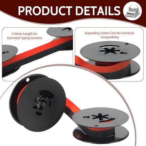Universal Typewriter Ribbon Twin Spool Vintage Typewriters Ribbon Replacement Compatible with Most Typewriter in Kuwait
