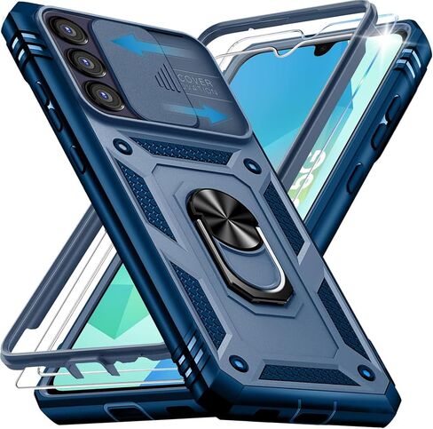 Case for Galaxy S25 FE 5G,Samsung S 25 FE Case with 2X Screen Protectors & Camera Cover,[Military Grade 20ft.] Shockproof/360° Magnetic Kickstand Protective Case for Samsung Galaxy S25 FE Pink in Kuwait