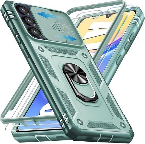 for Samsung Galaxy S25 Ultra 5G Phone Case,[20 FT Military Grade Drop Protection] [2 X Glass Screen Protector + Slide Camera Cover] Shockproof Protective Cases for Samsung S 25 Ultra,Rose gold in Kuwait