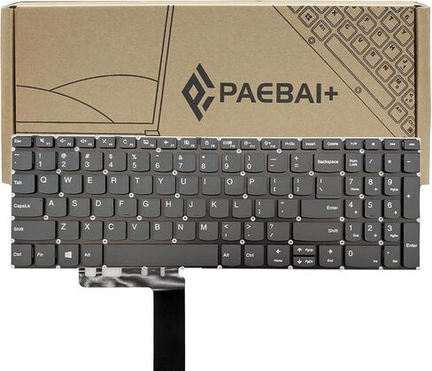 لوحة مفاتيح بديلة للكمبيوتر المحمول متوافقة مع Lenovo IdeaPad 320-15 320-15IAP 320-15IKB 520-15ikb 7000-15 330-15IKB 330-15 تصميم أمريكي رمادي in Kuwait