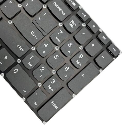 لوحة مفاتيح بديلة للكمبيوتر المحمول متوافقة مع Lenovo IdeaPad 320-15 320-15IAP 320-15IKB 520-15ikb 7000-15 330-15IKB 330-15 تصميم أمريكي رمادي in Kuwait