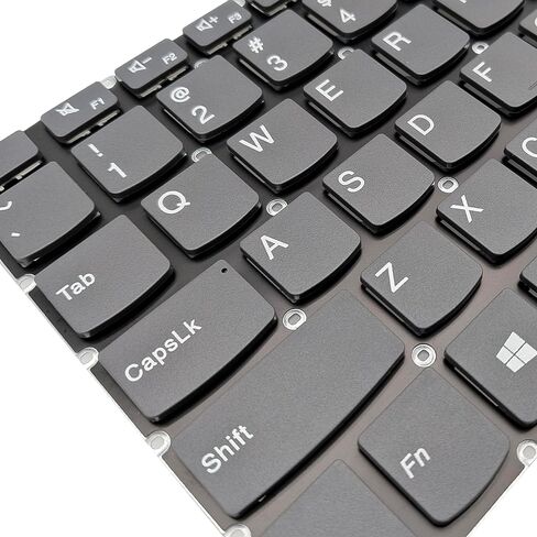 لوحة مفاتيح بديلة للكمبيوتر المحمول متوافقة مع Lenovo IdeaPad 320-15 320-15IAP 320-15IKB 520-15ikb 7000-15 330-15IKB 330-15 تصميم أمريكي رمادي in Kuwait