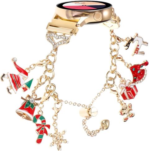 PENKEY Metal Band Compatible with Samsung Galaxy Watch 7 6 5 4 FE 40mm 44mm, Bling Bracelet Charms Dressy Pendants Straps for Samsung Watch 6 4 Classic 47mm 43mm 42mm 46mm/Watch 5 Pro 45mm in Saudi Arabia