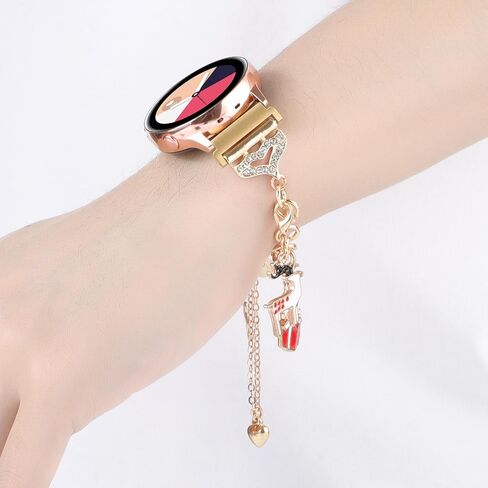 PENKEY Metal Band Compatible with Samsung Galaxy Watch 7 6 5 4 FE 40mm 44mm, Bling Bracelet Charms Dressy Pendants Straps for Samsung Watch 6 4 Classic 47mm 43mm 42mm 46mm/Watch 5 Pro 45mm in Saudi Arabia