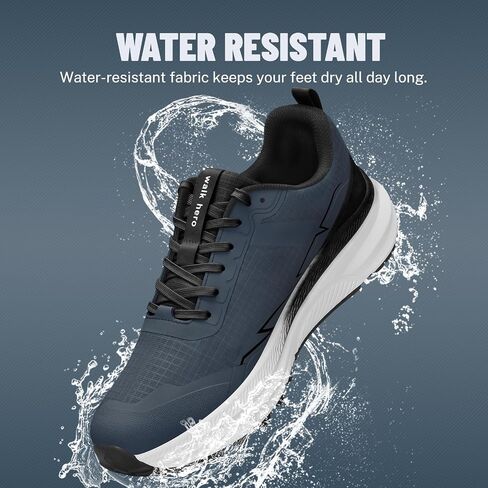 Mens Hiking Shoes for Plantar Fasciitis, Orthopedic Walking Shoes with Arch Support, Lightweight Waterproof Sneakers Wide Toe Box Shoes for Foot & Heel Pain Relief in Saudi Arabia