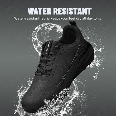 Mens Hiking Shoes for Plantar Fasciitis, Orthopedic Walking Shoes with Arch Support, Lightweight Waterproof Sneakers Wide Toe Box Shoes for Foot & Heel Pain Relief in Saudi Arabia