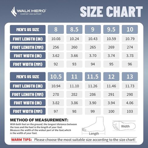 Mens Hiking Shoes for Plantar Fasciitis, Orthopedic Walking Shoes with Arch Support, Lightweight Waterproof Sneakers Wide Toe Box Shoes for Foot & Heel Pain Relief in Saudi Arabia