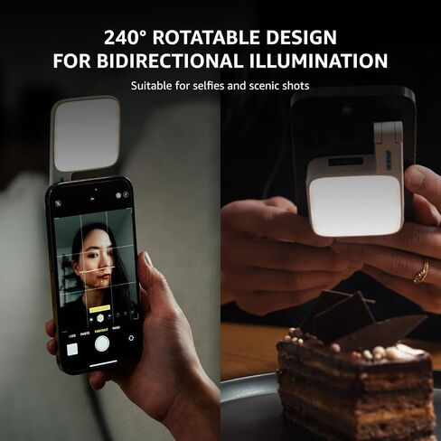 amaran Go MagSafe Compatible Mini Phone Light,Rechargeable Portable Light Mirror Light LED Phone Light for Selfie,Makeup,Video Conference,TikTok,Compatible with iPhone&Android (Green) in Saudi Arabia