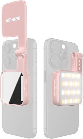 amaran Go MagSafe Compatible Mini Phone Light,Rechargeable Portable Light Mirror Light LED Phone Light for Selfie,Makeup,Video Conference,TikTok,Compatible with iPhone&Android (Green) in Saudi Arabia