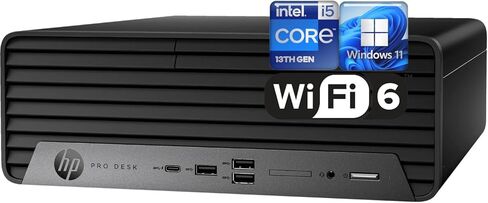 HP ProDesk 400 G9 Business Desktop, Intel i5-12500 Processor (Beats i7-11700K), Wi-Fi, HDMI, RJ-45, Dual 4K Display Support, USB-C, Keyboard & Mouse, Windows 11 Pro (32GB RAM | 1TB SSD) in Saudi Arabia