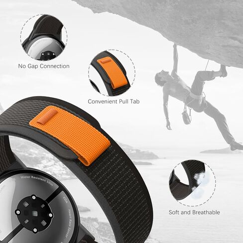 Trail Loop Bands Compatible with Google Pixel Watch 3 45mm,Nylon Soft Breathable Adjustable Sports Strap for Pixel 3 45mm Smartwatch,Ligthweight Washable Wristband Men Women in Saudi Arabia