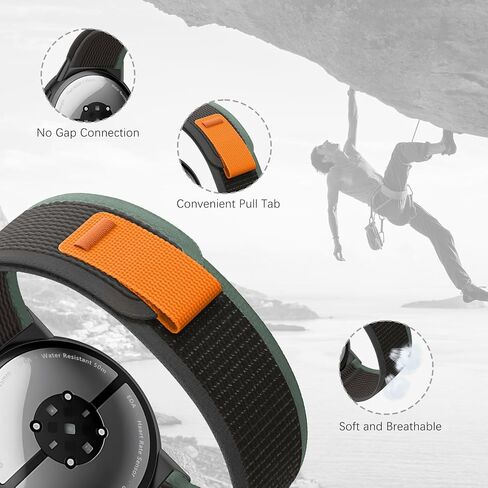 Trail Loop Bands Compatible with Google Pixel Watch 3 45mm,Nylon Soft Breathable Adjustable Sports Strap for Pixel 3 45mm Smartwatch,Ligthweight Washable Wristband Men Women in Saudi Arabia