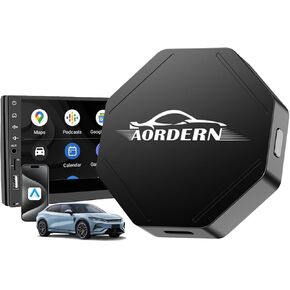 Android Auto Wireless Adapter, Android Auto Wireless Dongle Convert Wired to Wireless Plug & Play Wireless Carplay Adapter Low Latency 5GHZ WiFi Online Update Fit for Cars from 2016