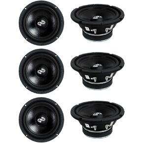 Pyle 6 PDMR6 MidRange 6.5" 1800W Car Mid Bass Mid Range Woofers Audio Speakers