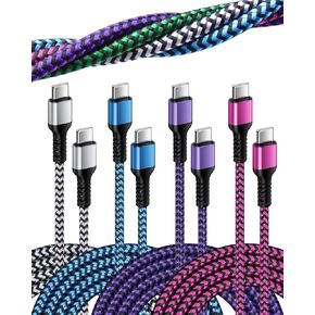iPhone 16 15 Fast Charger Cord 10ft, Extra Long USB C to C Charging Cable Braided Type C Power Cord for Apple iPhone 16Pro Max/16/15Pro Max/15 Pro/15Plus, iPad Pro Air Mini, Galaxy S24/S23, Pixel 9Pro