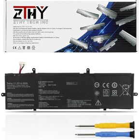 ZTHY C31N1816 Laptop Battery Replacement for ASUS Flip UX362 UX362FA Q326FA Q326FA-BI7T13 Series Notebook C31POJ1 0B200-03160000 3ICP5/70/81 11.55V 50Wh 4335mAh