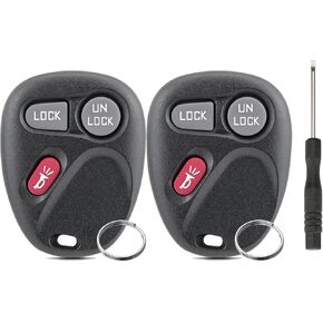 2PCS 3 Buttons 315 MHz Car Remote Control Key for Buick Chevy Avalanche Equinox Express Silverado Traverse GMC Sierra Pontiac Torrent GMC Yukon GMC Sonoma Car Key fob(KOBUT1BT 15732803)