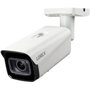 كاميرا Lorex LNB9393 4K ليلية 4 سلسلة IP سلكية مع عدسة متغيرة البؤرة بمحرك (أبيض)