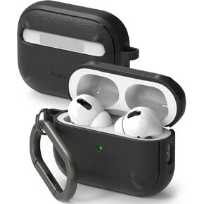 Ringke Onyx [Feels Good in The Hand] Compatible with AirPods Pro 2nd Generation Case, Anti-Fingerprint Technology Prevents Oily Smudges Non-Slip Enhanced Grip - Black in Saudi Arabia