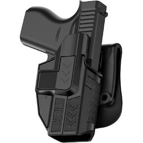 Paddle Holster for Glock 48, Adjustable Rentetion Holster for Glock 43x Mos / 43 x / 43/48, Optic Carry OWB Outside Waistband Gun Holsters with Quick Release Button, Right-Handed Pistol Holsters