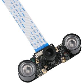Raspberry Pi 4 Camera Module Night Vision with 3.6mm Adjustable Focal Length 2pcs IR Sensor LED Light Also for Raspberry Pi 3 Model B+ and Model B