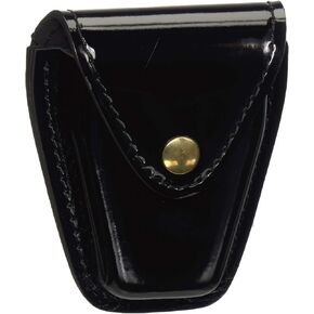 Safariland Duty Gear Bianchi 190-9B: Handcuff Pouch Top Flap, Hi-Gloss, Black