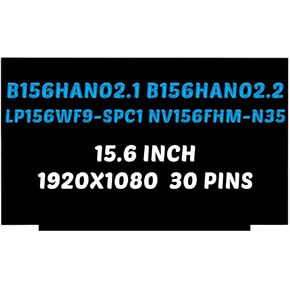 Replacement for HP Pavilion B156HAN02.1 B156HAN02.2 LCD Screen for LP156WF9-SPC1 NV156FHM-N35 Display 1920x1080 15.6 inch 30 Pins 60Hz LED Display Digitizer Panel (for Non-Touch Screen Only)