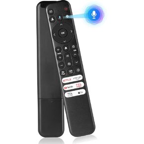 Voice-Replacement for TCL-Google-TV-Remote Control, Compatible with TCL FHD HDR LED UHD QLED Smart TVs