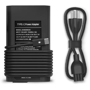 65W 60W USB C Fast Charging for DELL Chromebook Charger-Dell Latitude 5420 7420 5520 7430 5530 7400 5320 5430 7320 5285 5290 7275 7370 7410 5289 XPS 13,Dell Chromebook 3100 3400 Type C Power Adapter