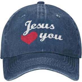 Jesus Hat Jesus Love You Hat for Men Cool Mens Hats Navy