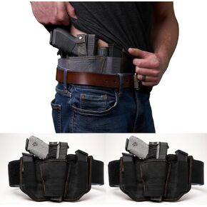 VNSH Gun Holster – Most Comfortable Gun Holster for Men & Women – Belly Band Holster – Best Holsters for Concealed Carry – One for You, One for a Friend (2 Pack Black)