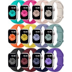 Brigtlaiff Compatible with Apple Watch Bands 38mm 40mm 41mm 42mm 44mm 45mm 46mm 49mm Women Men, Soft Silicone Waterproof Strap for iWatch Bands Series 10/9/8/7/6/5/4/3/2/1/SE/Ultra