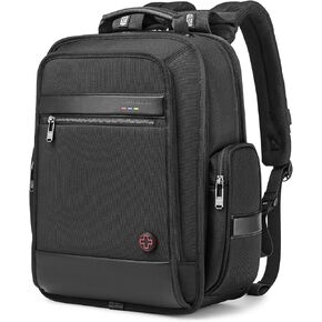 Business Laptop Backpack for Men Women, 20L Large Bookbag Travel TSA Approved Carry on Backpack Waterproof Casual Daypack 15.6" Professional Computer Bag with Thicker Compartments, Black
