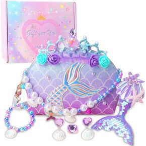 Little Girls Purse for Kids - Unicorn Purse for Girls Toddler Purse Kids Crossbody Bag with Sunglasses and Hair Bow