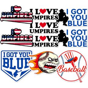 Pack 10 Pcs Softball Baseball Sticker for Water Bottles Cups Vehicles Trucks Laptops Teen Boys Helmets Funny Sayings Bumper Stickers Waterproof Removable Reusable Vinyl Decals