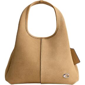 Coach Polished Pebble Leather Lana Shoulder Bag 23, Grey Blue