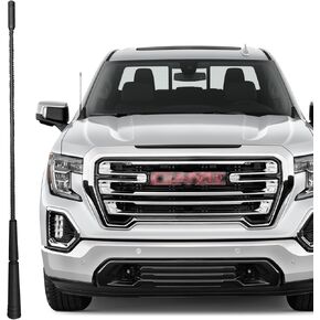 سارية هوائي بديلة مقاس 13 بوصة لسيارة GMC Sierra 1500 2500HD 3500HD (1992-2024)، هوائي GMC Sierra، هوائي مطاطي مرن لسيارة GMC Sierra 1500 2500 3500، أسود
