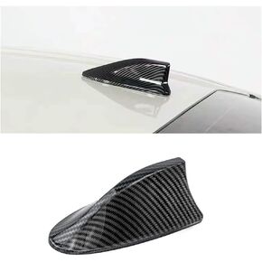 Shark Fin Antenna Cover for Car,Universal Car Shark Fin Antenna Cover with Adhesive Tape,Automotive Top Roof Aerials Cover (Carbon)