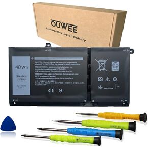 JK6Y6 Battery for Dell Inspiron 5300 5301 5401 5402 5408 5409 5501 5508 5509 5400 5406 7405 7300 7306 7500 7506 2-in-1 Silver Series Latitude 3410 3510 Vostro 5301 5401 5501 P102F H5CKD 11.25V