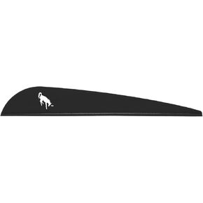 Bohning 4" Bronco Vane, Black, 100pk