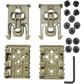 Safariland Bianchi ELS-KIT1-55 Kit1 Equipment Locking Kit, (2) ELS Locking Forks & 2 ELS Receiver Plates, Flat Dark Earth, Single Kit Only