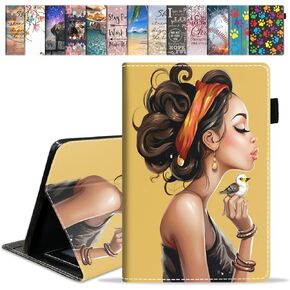 Case for Amazon Kindle Fire HD 10 & 10 Plus Tablet 10.1" (13th/11th Generation, 2023/2021 Release) - Premium PU Leather Cover with Auto Sleep Wake, Patriotic American Flag Bald Eagle
